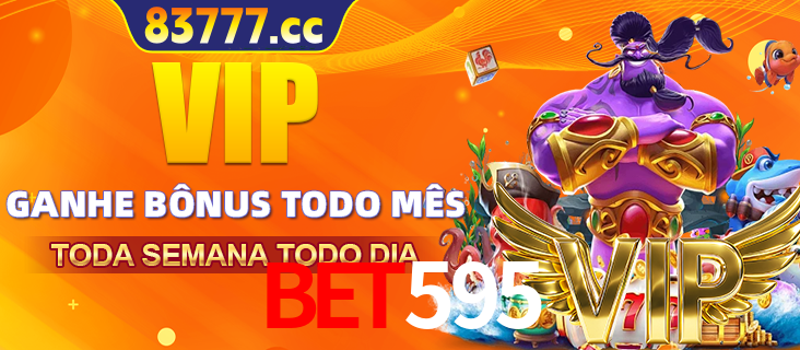 Banner promocional do bet595 oferecendo 100% de recompensas adicionais contínuas para quem fizer o login diário (Daily sign-in), com um mascote de coelho.