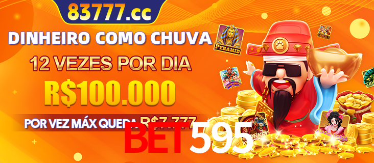 Banner do programa de recompensas Recomende para amigos do bet595, detalhando os bônus por convidar amigos, com prêmios que chegam a R$288.888.